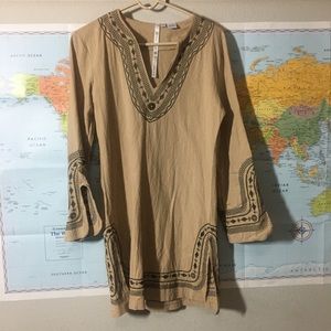 Embroidered long tunic/dress